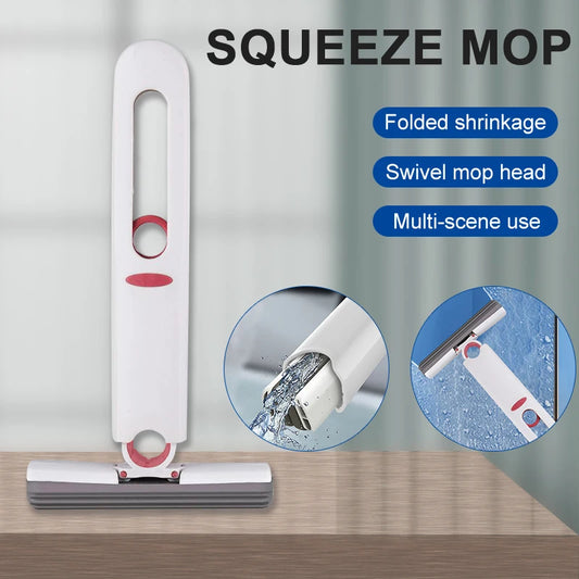 Portable Mini Mop: Self-Squeeze Cleaner for Kitchen, Floor, Car, and More